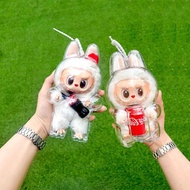 [First Use Re-Pay] LABUBU Coke Happy Factor Transparent Protective Cases Labrador Protective Cases B