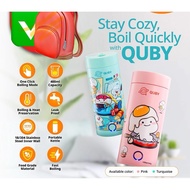 Portable Travel Boiling Flask QUBY 400ml Exclusive By Guardian (pink)