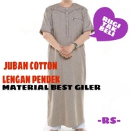 (ADA KOTOR) Jubah Lelaki Dewasa dan Budak Jubah Cotton Lengan Pendek Jubah Termurah Baju Kurta Dewas