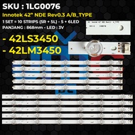 Backlight TV LG 42 Inch 42LS3450 42LM3450 Innotek 42” NDE Rev0.3 A/B-TYPE