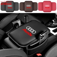 Audi Car Armrest Pad Organizer Bag Leather Armrest Cushion Auto Center Console Armrest Storage Box C