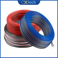 5m/10m/20m Extension Wire Cable 2PIN 3PIN 4PIN 5PIN LED connector Electric wire 22AWG For Single col