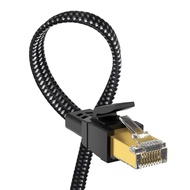 Orbram Cat 8 Ethernet Cable 50 Feet (About 15.2m) Nylon Braided High-Speed Heavy-Duty Network LAN Ju