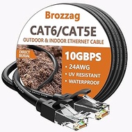 Ethernet Cable 25ft For Cat6/Cat5E, 40Gbps Support Cat8/Cat7, 24AWG Pure Copper, UL Certified Networ