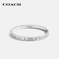 蔻驰COACH奢侈品女士银色经典标志铰链手镯手镯手链59083SLV