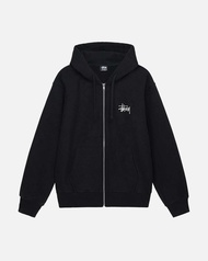 100% xác thực Stussy cơ bản Stussy áo khoác có mũ trùm đầu có khoá kéo