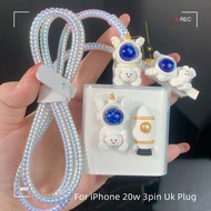 Cute Astronaut For cable protection sleeve fast charger 20W charger head 14 plus suitable for iPhone