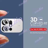 itel A100Cs 4G Glitter Diamond Metal Glass Camera Lens Protector For Itel A100Cs itelA100Cs 4G Bling