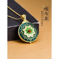 Cloisonné Ethnic Style Enamel Pendant Necklace for Women