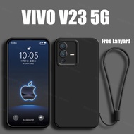 เคสซิลิโคนสำหรับ VIVO V23 V25 V27 Pro IQOO Z7 X90 X80 X70 Y75 Y55 Y55 + Y30 Pro 5G แบบทางการของแท้ขอ