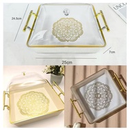Square Buffet Tray Aesthetic Serving Tray Food Storage Place