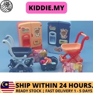KIDDIE Refrigerator Fridge Toys Multi Functional Play Kitchen Fridge Mini / Set Mainan Peti Ais Kanak Kanak