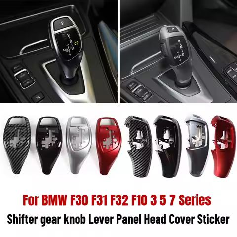 Replacement Gear Shift Cover For BMW F30 F31 F32 F10 3 5 7 Series Shifter gear knob Lever Panel Head