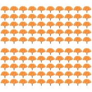 (OFWM) Marigold Flower Heads Bulk 100Pcs Heads for Garlands Crafts Silk Marigold Fake Flowers Orange