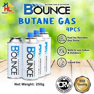 Bounce Butane Gas & Outdoor 250g Set 4pcs CRV