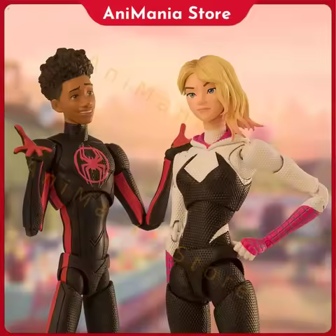 SHF Marvel Spider-man Miles Morales Gwen Stacy Action Figures Spider-man Across The Spider-verse Fig
