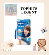 Drypers Weewee dry Newborn 80pcs / S 80 pcs /M 60 pcs / L 58pcs /XL 50pcs / XXL 40pcs (Normal packin