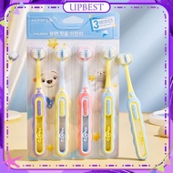 ♕ Herm's 5/4 Packs Children Toothbrush Three-sided U-shaped Soft Bristles Cleaning Gums Tooth Protec