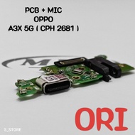OPPO A3X 5G (CPH 2681) ORIGINAL CHARGER CONNECTOR + IC BOARD OPPO A3X 5G CPH 2681 PCB BOARD
