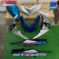 YAMAHA COVER SET EGO SOLARIZ CYAN / COVER SET EGO SOLARIZ RED WITH STICKER BF4-F0000-00-P0 BF4-F0000