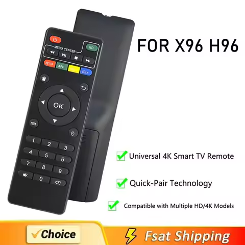 X96 Mini Replaced Universal Android TV Box Remote Control,For MXQ Pro 4K,T95M,T95N,T95X,MX9,H96,H96 
