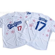 Same Day Delivery!!Dodgers 17 White Sakura Ohtani Dodgers Otani Shohei Baseball Jersey