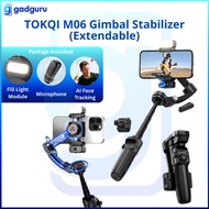 Gadguru 5 in 1 TOKQI M06 3 Axis Gimbal Stabilizer Shooting Ai Face Recognition Anti Shake Stabilizer