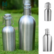 Homyl Beer Growler Swing Top Hip Flask Beer Brewing Making Botella Secure Swing 1L/2L