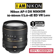 NIKON AF-S DX NIKKOR 16-80MM F/2.8-4E ED VR LENS NANO CRYSTAL SUPER INTEGRATED COATING 16-80