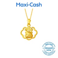 Abundance Dragon Pendant in 999 Gold