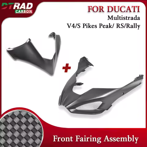 Carbon Fiber Front Fairing For Ducati Multistrada V4/S RS Sport Rally Pikes Peak 2021-2025+ Motorcyc