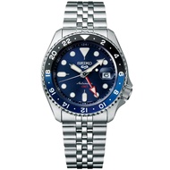 100% Authentic Seiko 5 Sports GMT SSK003 Analog Blue Dial Jubilee Stainless Steel Mechanical Watch