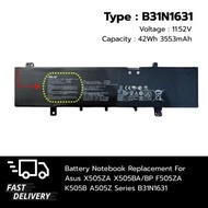 (ส่งฟรี ประกัน 1 ปี) แบตเตอรี่ โน๊ตบุ๊ค Compatible with Asus X505ZA X505BA/BP F505ZA K505B A505Z B31