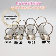 sty ring mekanik binder agenda mekanik 2 ring bulat - 1 pcs