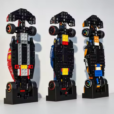 1pc Plastic Vertical Display Stand Rack For LEGO Speed Champion F1 Series Building Block Models Home