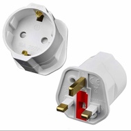 OVER PLUG CONVERTER 2 TO 3 EU TO UK CONVERTER/