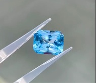 🌸天然聖瑪利亞色Topaz托帕石 6.59ct ,精工雷迪恩切工 超別緻 清新脫俗的藍色，超級仙女🧚‍♀️， 裸石尺寸：11✖️9mm 適合做個設計款