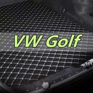 [ VW Golf ] Trunk Mat- READY STOCK Premium PU Leather Trunk Liner Boot Cargo