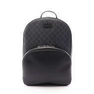 【二手】Gucci GUCCI 雙肩包 GG Supreme 雙肩包 795462 黑色/灰色 PVC 塗層帆布皮革 GG Supreme 雙肩包