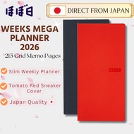 Hobonichi Techo 2026 Weeks MEGA Sneaker Slim Planner Tomoe River Paper From Japan