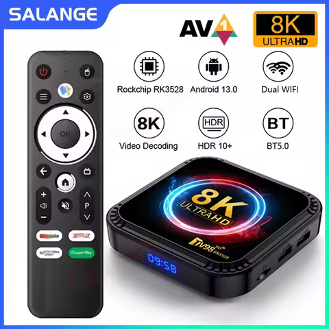 Salange TV98 ATV Ultra HD 8K Smart TV Box Android13 RK3528 2GB16GB 4GB 32/64GB Dual Wifi BT5.0 2.4G&