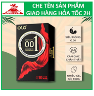 Combo 4 hộp 40 bao cao su Ozo Siêu Mỏng 0.01mm Nhiều Gel Gân gai Tăng khoái cảm - 40 bao
