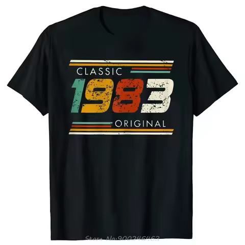 41 Years Old Made In 1983 Classic Original Vintage T-shirt Men Father Days Gift Idea Classic Accesso