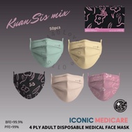 ICONIC MEDICARE FACEMASK (KUAN SISTERS SERIES) 4ply
