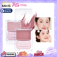 Ashley Shine Highly Pigmented Blush Cream Lip & Cheek Natural Long-Lasting Waterproof w/ Puff AS9100