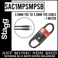 Stagg SAC1MPSMPSB 3.5mm TRS to 3.5mm TRS Cable - 1 Meter