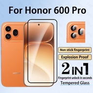 2 in 1 Honor 600 Pro Tempered Glass Screen Protector For Honor 600 Lite 400 X7C X7D X8D X9D Pro Came