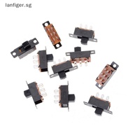 LL 10 Pcs 2 Position DPDT 2P2T Panel Mount Vertical Slide 6 Pin 0.5A 50V LL
