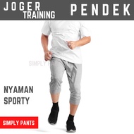 Men's 3/4 Jogger Short Training Pants Men's Training Short Knee Length Pants Men's Short Jogger Pant