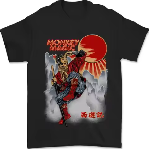 Monkey Magic Retro 70S Martial Arts Tv Mens T Shirt 100 Cotton